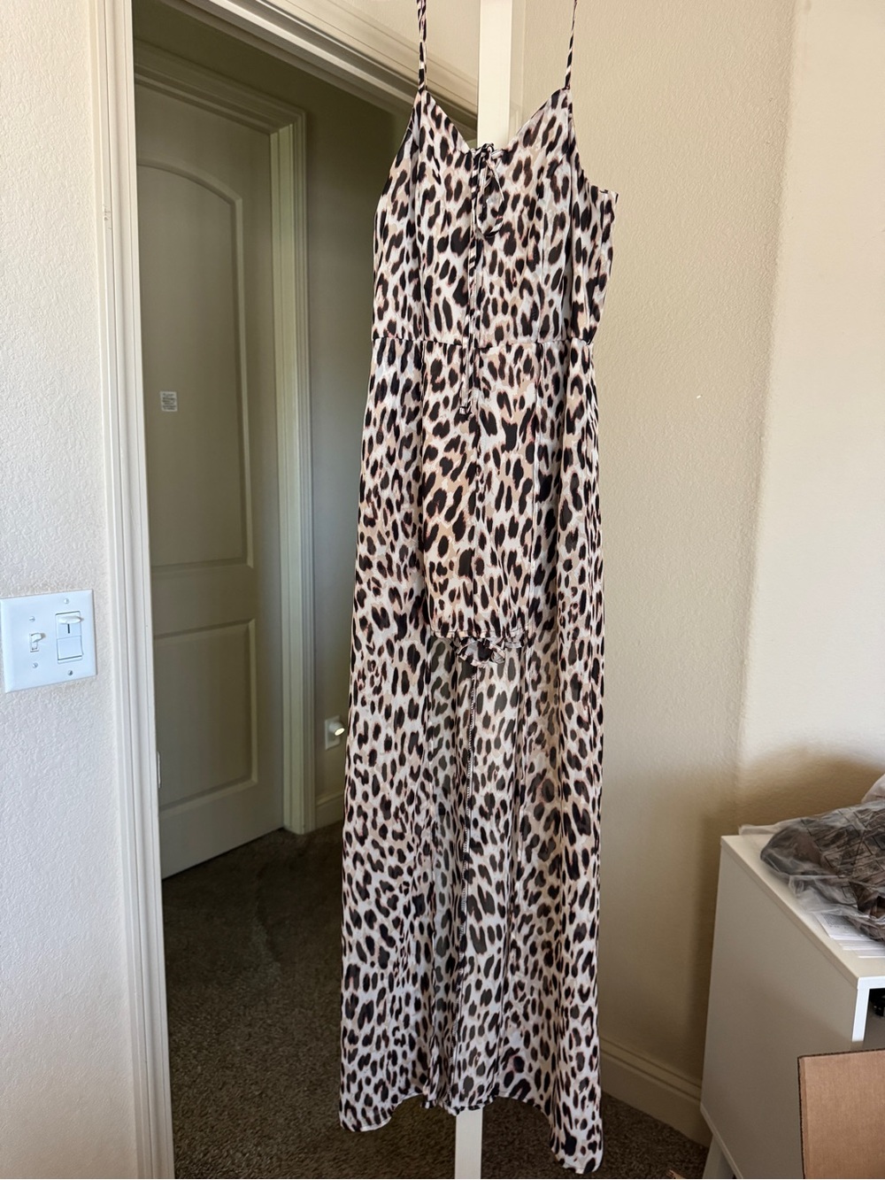 Material Girl Leopard Print Romper